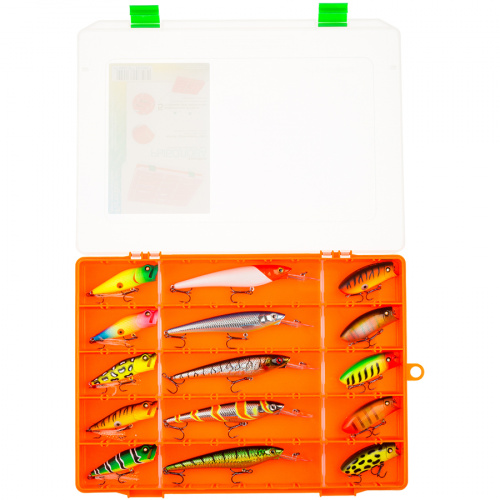 Коробка FisherBox 310 цв. оранж (31х23х04) фото 4