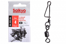 Вертлюг с застежкой Saikyo SA-303-04 - 10 шт (18кг)