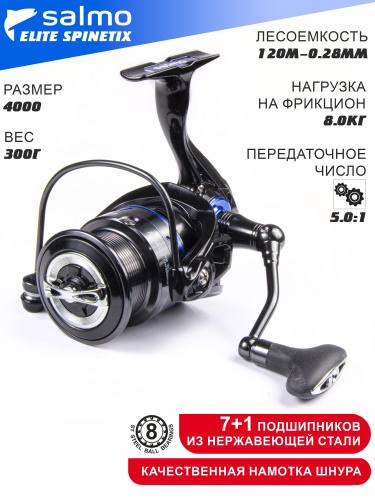 Катушка безынерц. Salmo Elite SPINETIX 8 4000FD фото 18