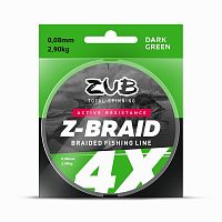 Шнур ZUB Z -BRAID Green 150m 0,30мм