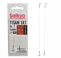 Поводок Saikyo Titan 1x1 UL STOUL1004, 4кг/10см, 2шт