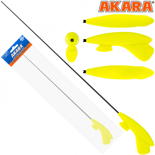 Уд. зим. Akara Lucky Punch L 377 (2,0-8,0 гр.) Yellow (хлыст L средний Hi Carbon) фото 2