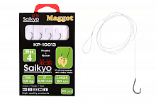 Крючки Saikyo KP-10013 Maggot BN  №4 (10шт) c повод.