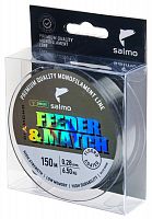 Леска моно. Salmo Diamond FEEDER & MATCH FLUORO COATED Olive Green 150/028