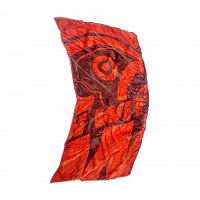 Полотенце CWC Compressed C&R Towel махровое красное, 30x60см- 1шт
