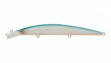 Воблер Минноу Strike Pro Top Water Minnow 130, цвет: S056C Blue Mat Transparent Milk, (JL-158F#S056C