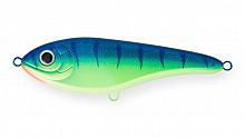 Воблер Джеркбейт Strike Pro Buster Jerk Sinking, цвет: C063F Blue-yellow Tiger Sparkles, (EG-048#C06