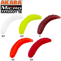 Силикон Akara MICRO Maggot 15 mm 100 (40 шт.)