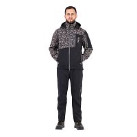Костюм Aquatic К-25ТС (soft-shell, мембрана 10000/10000, темно-синий/камуфляж, размер 48-50)
