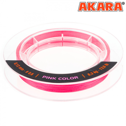 Шнур Akara Ultra Light Competition Pink 150 м 0,12 фото 3