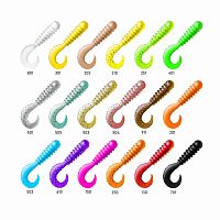 Приманка ZUB-TWIST-NANO  30мм(1,2")-15шт, (цвет 504) красный с блестками
