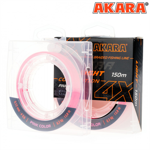 Шнур Akara Ultra Light Competition Pink 150 м 0,12