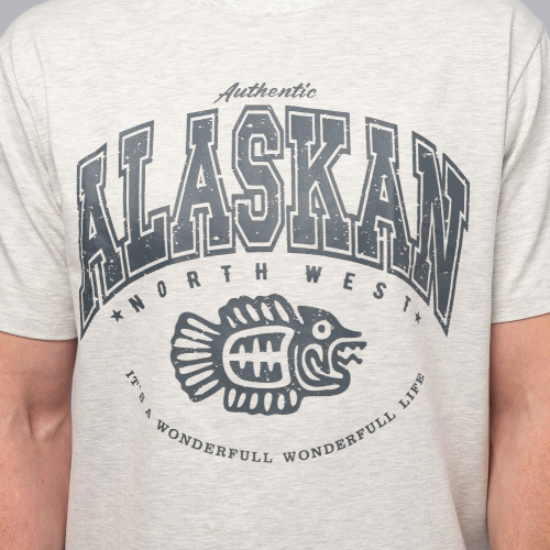 Футболка Alaskan светло-серая L фото 3