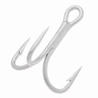 Тройник для D-Contact 110,Saruna 125,Haluсa145 №Saltwater Treble Hook (Silver Matt) #3 (4шт.блистер)