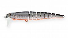 Воблер Многосоставной Strike Pro Flex X 105, цвет: A70-713 Black Silver OB, (EG-056AL#A70-713)