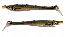 Силиконовая приманка Strike Pro Pig Shad Jr, цвет: Emerald Herring, (уп./2шт.), (SP-172C#146)