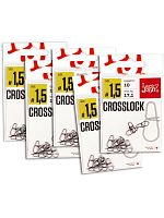 Застежки LJ Pro Series CROSSLOCK 0015 5х10шт. набор