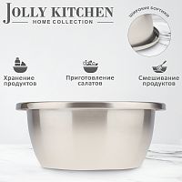 Миска универсальная нерж.сталь 0,8мм с бортом 26 см