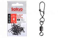 Вертлюг с застежкой Saikyo SA-301-04 - 10 шт (23кг)