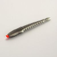 Приманки поролоновые 3D Ex WORM WBlack 10см под офсетный крючок № 1, 2, 4 10шт.