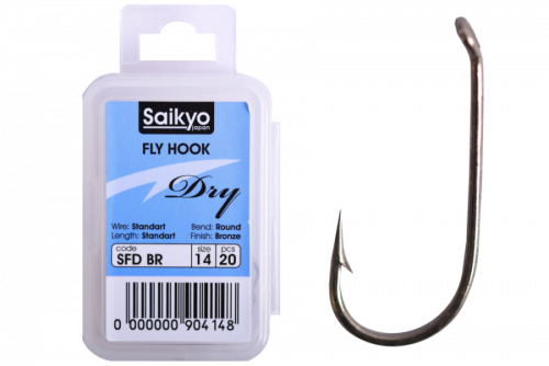 Крючки Saikyo KH-71451 Dry Fly BR №14 (20шт)
