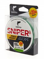 Шнур плетёный Salmo Sniper BP ALL R BRAID х4 Grass Green 120/015