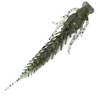 Приманка ZUB-LARVA  80мм(3,2")-5шт, (цвет 501) серый с блестками