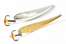 Блесна вертикальная ECOPRO Dancer,60мм, 8гр, S/G, Тройник