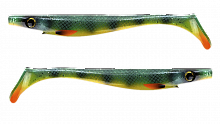 Силиконовая приманка Strike Pro Pig Shad Tournament, цвет: Absinthe Perch, (уп./2шт.), (SP-172M#SP36)