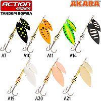 Блесна вращ. Akara Action Series Tandem Bomba 2/4 21 гр. 5/7 oz. A14