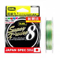 Шнур Duel PE Super X-Wire 8 150m #1.0 5Color-Yellow marking 9.0Kg (0.17mm)