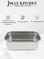 Контейнер для пищ.прод. Jolly Kitchen с крышкой нерж.сталь 35,5x25,5x11,5 см