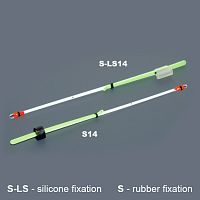 Кивок лавсановый двойной на силиконе NOD S-LS14 (140 мм, жёсткость 0,20)