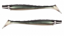 Силиконовая приманка Strike Pro Pig Shad Tournament, цвет: Baltic Herring, (уп./2шт.), (SP-172M#142)