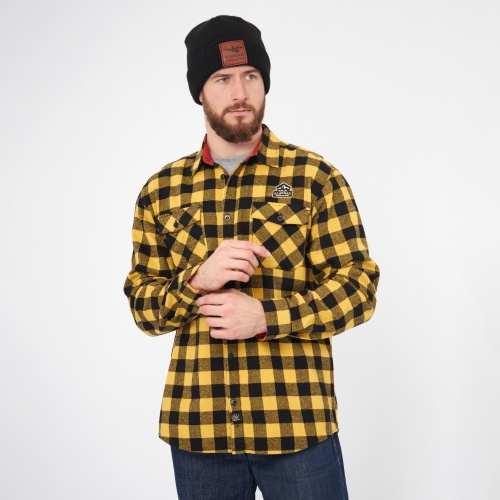 Рубашка Alaskan фланелевая желтая клетка XXL
