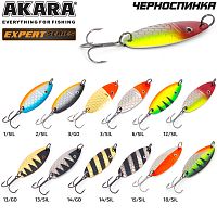 Блесна колеб. Akara Expert Черноспинка 65 мм 15 гр. 18/SIL