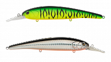 Воблер Минноу Strike Pro Hooligan Shallow 120SP, цвет: GC01S/A70-713 Double Black Silver OB/Mat Tiger, (EG-220SP#GC01S/A70-713F)