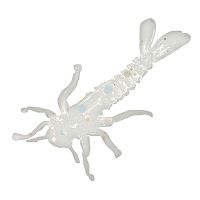 Резина Microkiller подёнка 30мм, белый флюо, 12шт в уп.
