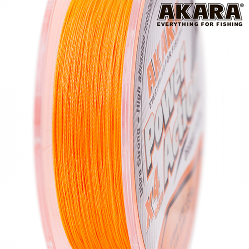 Шнур Akara Power Action X-4 Orange 135 м 0,12 фото 3