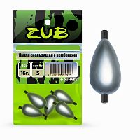 Капля скользящая с кембриком ZUB  1г. (упак. 5шт)
