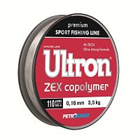 Леска ULTRON Zex Copolymer 0,16мм, 100м, 3,1кг, прозр.