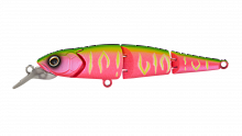 Воблер Составной Strike Pro Flying Fish Joint 90, цвет: A230FS Watermelon Mat Tiger, (EG-079JA#A230F