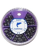 Грузила Salmo ДРОБЬ SOFT мягкий 5 секц. 0.4-1.6г 60г набор 2