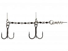 Оснастка стал. Lucky John STINGER POWER CHAIN 3,5+7,0cm, оснащ. тройниками №03/0+№2/0 1шт.