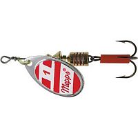 Блесна вращ. Mepps AGLIA White/Red, 1, SILVER