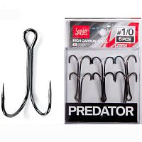 Крючки-двойники Lucky John PREDATOR сер. LJH121  разм.006 8 шт.