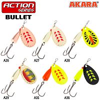 Блесна вращ. Akara Action Series Bullet 4 12 гр. 3/7 oz. A29