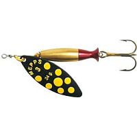 Блесна вращ. Mepps AGLIA LONG HEAVY, 1+ Black/Yellow