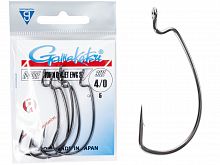 Крючки офсетные Gamakatsu Worm OFFSET EWG SL HOOKS BLACK разм. 4/0 5шт.