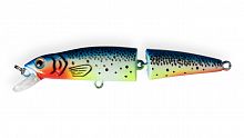 Воблер Составной Strike Pro Minnow Jointed SM70, цвет: A141 Hot Blue Herring, (MG-014F#A141)